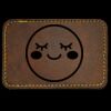 Faux Leather Engravable Patch - Round-Corner Rectangular Thumbnail