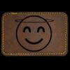 Faux Leather Engravable Patch - Round-Corner Rectangular Thumbnail