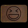 Faux Leather Engravable Patch - Round-Corner Rectangular Thumbnail