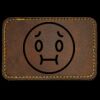 Faux Leather Engravable Patch - Round-Corner Rectangular Thumbnail