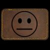 Faux Leather Engravable Patch - Round-Corner Rectangular Thumbnail