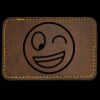 Faux Leather Engravable Patch - Round-Corner Rectangular Thumbnail