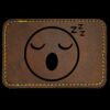 Faux Leather Engravable Patch - Round-Corner Rectangular Thumbnail
