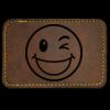 Faux Leather Engravable Patch - Round-Corner Rectangular Thumbnail