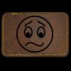 Faux Leather Engravable Patch - Round-Corner Rectangular Thumbnail