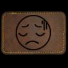 Faux Leather Engravable Patch - Round-Corner Rectangular Thumbnail