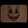 Faux Leather Engravable Patch - Round-Corner Rectangular Thumbnail