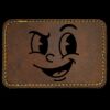Faux Leather Engravable Patch - Round-Corner Rectangular Thumbnail