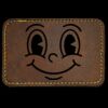 Faux Leather Engravable Patch - Round-Corner Rectangular Thumbnail