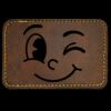 Faux Leather Engravable Patch - Round-Corner Rectangular Thumbnail