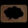 Faux Leather Engravable Patch - Round-Corner Rectangular Thumbnail