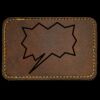 Faux Leather Engravable Patch - Round-Corner Rectangular Thumbnail