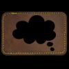 Faux Leather Engravable Patch - Round-Corner Rectangular Thumbnail
