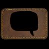 Faux Leather Engravable Patch - Round-Corner Rectangular Thumbnail