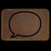 Faux Leather Engravable Patch - Round-Corner Rectangular Thumbnail