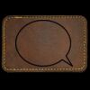 Faux Leather Engravable Patch - Round-Corner Rectangular Thumbnail