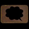 Faux Leather Engravable Patch - Round-Corner Rectangular Thumbnail