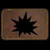 Faux Leather Engravable Patch - Round-Corner Rectangular Thumbnail
