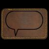 Faux Leather Engravable Patch - Round-Corner Rectangular Thumbnail