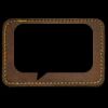 Faux Leather Engravable Patch - Round-Corner Rectangular Thumbnail