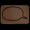 Faux Leather Engravable Patch - Round-Corner Rectangular Thumbnail