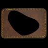 Faux Leather Engravable Patch - Round-Corner Rectangular Thumbnail