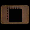 Faux Leather Engravable Patch - Round-Corner Rectangular Thumbnail
