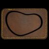 Faux Leather Engravable Patch - Round-Corner Rectangular Thumbnail