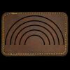 Faux Leather Engravable Patch - Round-Corner Rectangular Thumbnail