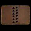 Faux Leather Engravable Patch - Round-Corner Rectangular Thumbnail