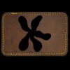 Faux Leather Engravable Patch - Round-Corner Rectangular Thumbnail