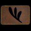 Faux Leather Engravable Patch - Round-Corner Rectangular Thumbnail