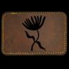 Faux Leather Engravable Patch - Round-Corner Rectangular Thumbnail