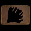 Faux Leather Engravable Patch - Round-Corner Rectangular Thumbnail