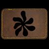 Faux Leather Engravable Patch - Round-Corner Rectangular Thumbnail