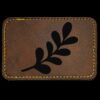 Faux Leather Engravable Patch - Round-Corner Rectangular Thumbnail