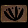 Faux Leather Engravable Patch - Round-Corner Rectangular Thumbnail