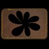 Faux Leather Engravable Patch - Round-Corner Rectangular Thumbnail