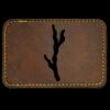 Faux Leather Engravable Patch - Round-Corner Rectangular Thumbnail