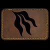Faux Leather Engravable Patch - Round-Corner Rectangular Thumbnail