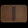 Faux Leather Engravable Patch - Round-Corner Rectangular Thumbnail