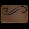 Faux Leather Engravable Patch - Round-Corner Rectangular Thumbnail