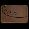 Faux Leather Engravable Patch - Round-Corner Rectangular Thumbnail