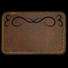 Faux Leather Engravable Patch - Round-Corner Rectangular Thumbnail