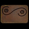 Faux Leather Engravable Patch - Round-Corner Rectangular Thumbnail