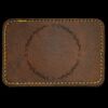 Faux Leather Engravable Patch - Round-Corner Rectangular Thumbnail