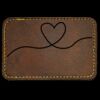 Faux Leather Engravable Patch - Round-Corner Rectangular Thumbnail