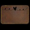 Faux Leather Engravable Patch - Round-Corner Rectangular Thumbnail