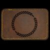 Faux Leather Engravable Patch - Round-Corner Rectangular Thumbnail
