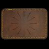 Faux Leather Engravable Patch - Round-Corner Rectangular Thumbnail